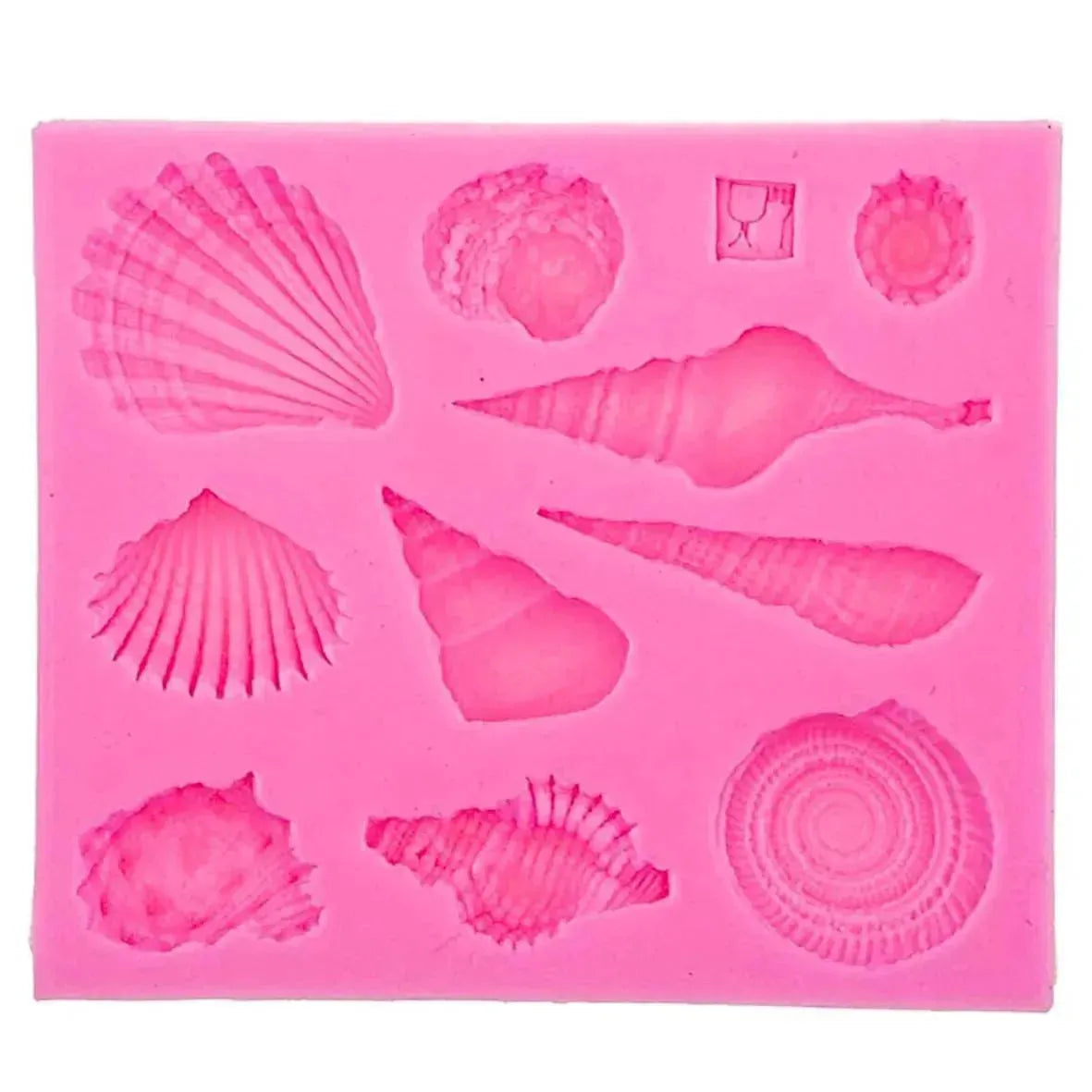 Shell Conch Sea Silicone Fondant Gum Paste Mould - thebakingtools.com