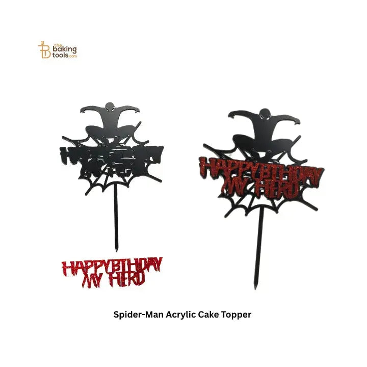 Spider-Man Acrylic Cake Topper - 1 Pc - thebakingtools.com