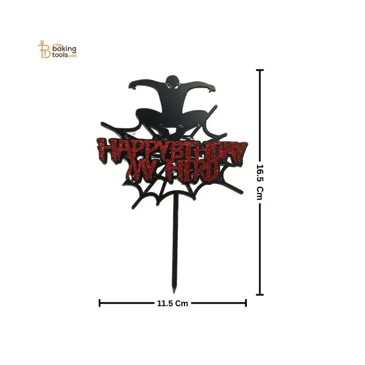 Spider-Man Acrylic Cake Topper - 1 Pc - thebakingtools.com