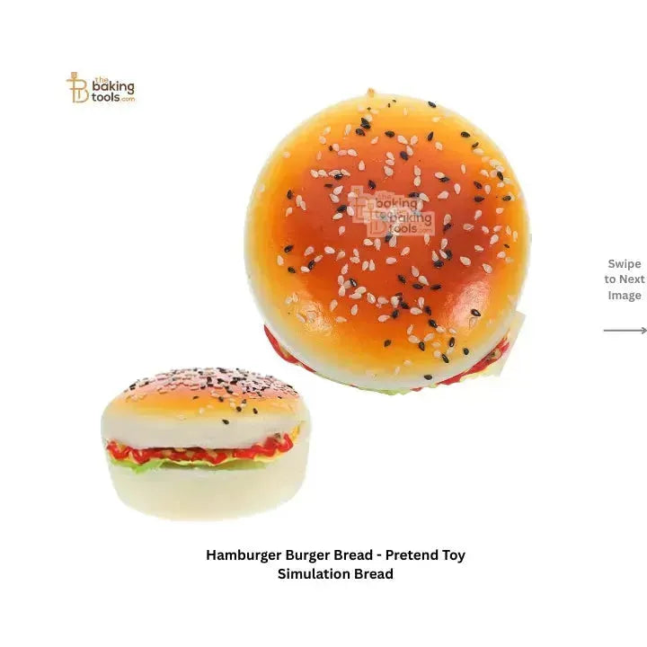 Hamburger Burger Bread - Pretend Toy Simulation Bread - thebakingtools.com