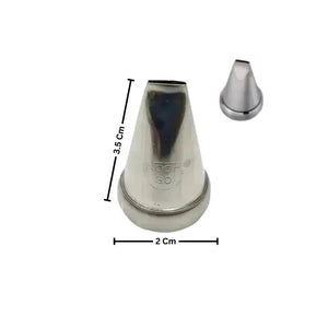 Noor Icing Nozzle | Narrow Ribbon | No. 30 | Small Tip - thebakingtools.com