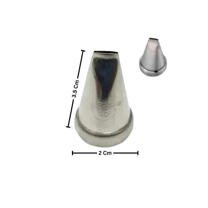 Noor Icing Nozzle | Narrow Ribbon | No. 30 | Small Tip - thebakingtools.com