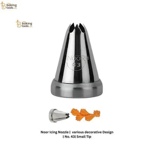Noor Icing Nozzle | various decorative Design | No. 43 | Small Tip - thebakingtools.com