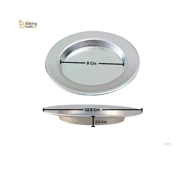 3 inch Kunafa Plate – Small Size | Aluminum Silver Finish Knafeh Plate - thebakingtools.com