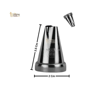Noor Icing Nozzle | Scroll Design | No. 33 | Small Tip - thebakingtools.com