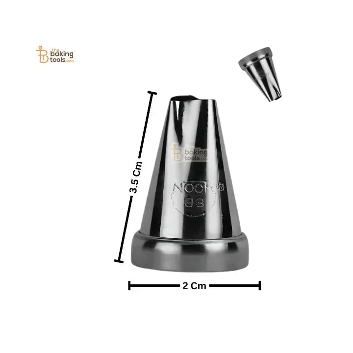 Noor Icing Nozzle | Scroll Design | No. 33 | Small Tip - thebakingtools.com