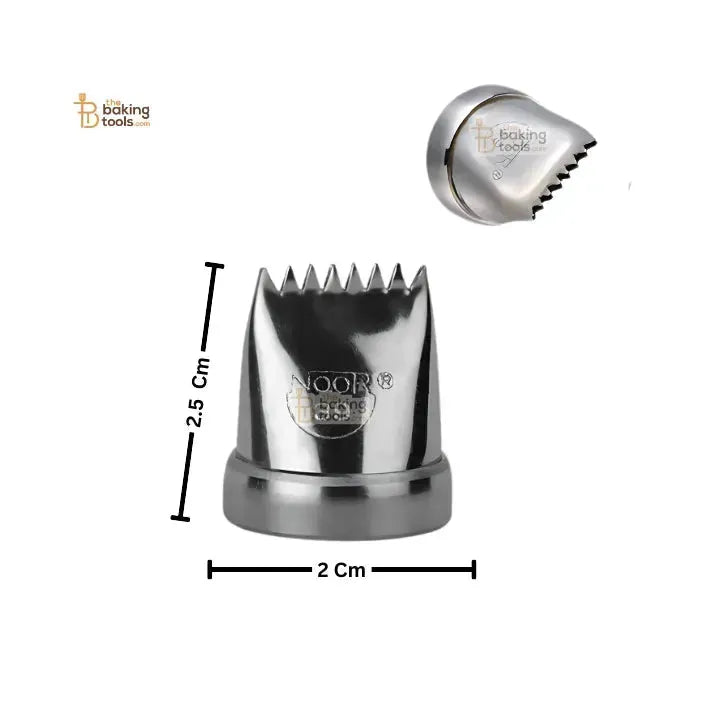 Noor Icing Nozzle | Grass ribbon Design | No. 39 | Small Tip - thebakingtools.com