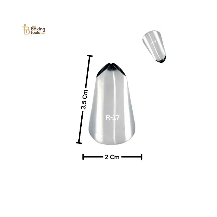 Noor Icing Nozzle | Small Leaf Design | No. R 17 | Small Tip - thebakingtools.com