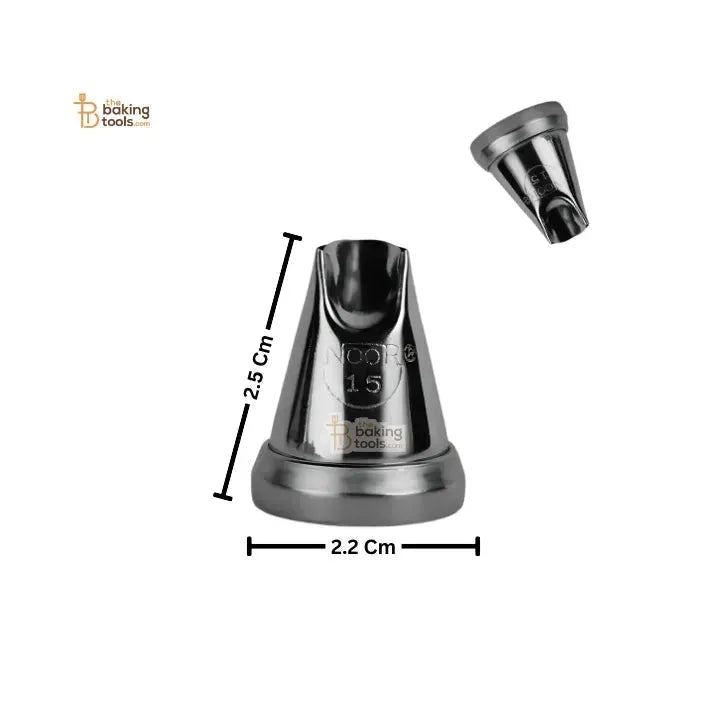 Noor Icing Nozzle | Dahlia Design | No. 15 | Small Tip - thebakingtools.com