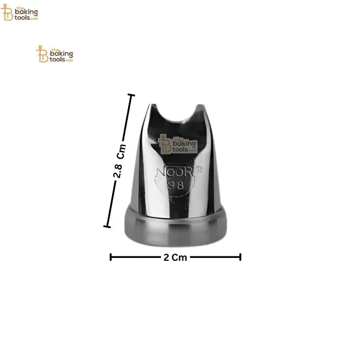 Noor Icing Nozzle | raised band Design | No. 38| Small Tip - thebakingtools.com