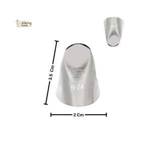 Noor Icing Nozzle | Frilled Ribbon Design | No. R-24 | Small Tip - thebakingtools.com