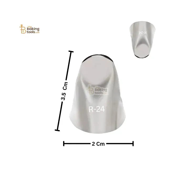 Noor Icing Nozzle | Frilled Ribbon Design | No. R-24 | Small Tip - thebakingtools.com