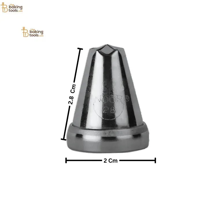 Noor Icing Nozzle | Flower Design | No. 28 | Small Tip - thebakingtools.com