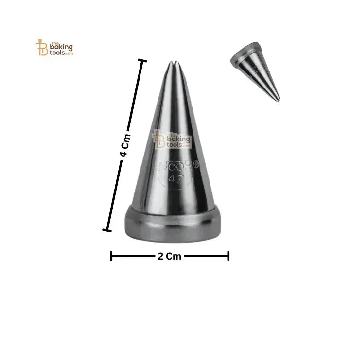 Noor Icing Nozzle | Fine Leaf -Fern Design | No. 47 | Small Tip - thebakingtools.com