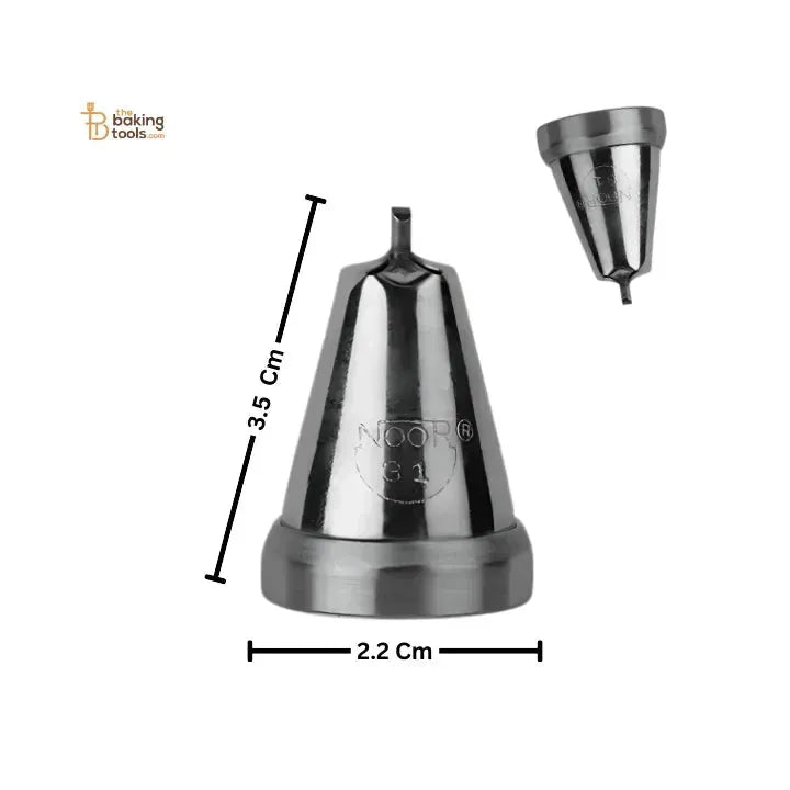 Noor Icing Nozzle | Intricate Floral Design | No. 31 | Small Tip - thebakingtools.com