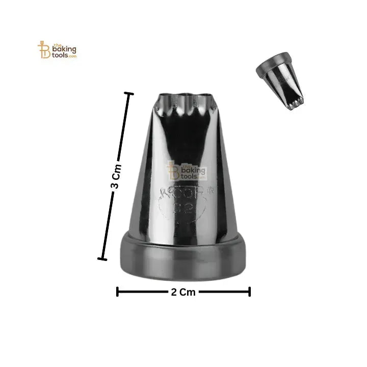 Noor Icing Nozzle | Triple Thread Design | No. 32 | Small Tip - thebakingtools.com