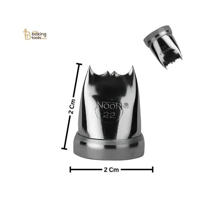 Noor Icing Nozzle | Border Design | No. 22 | Small Tip - thebakingtools.com