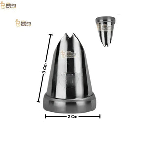 Noor Icing Nozzle | Large Leaf Design | No. 10| Small Tip - thebakingtools.com