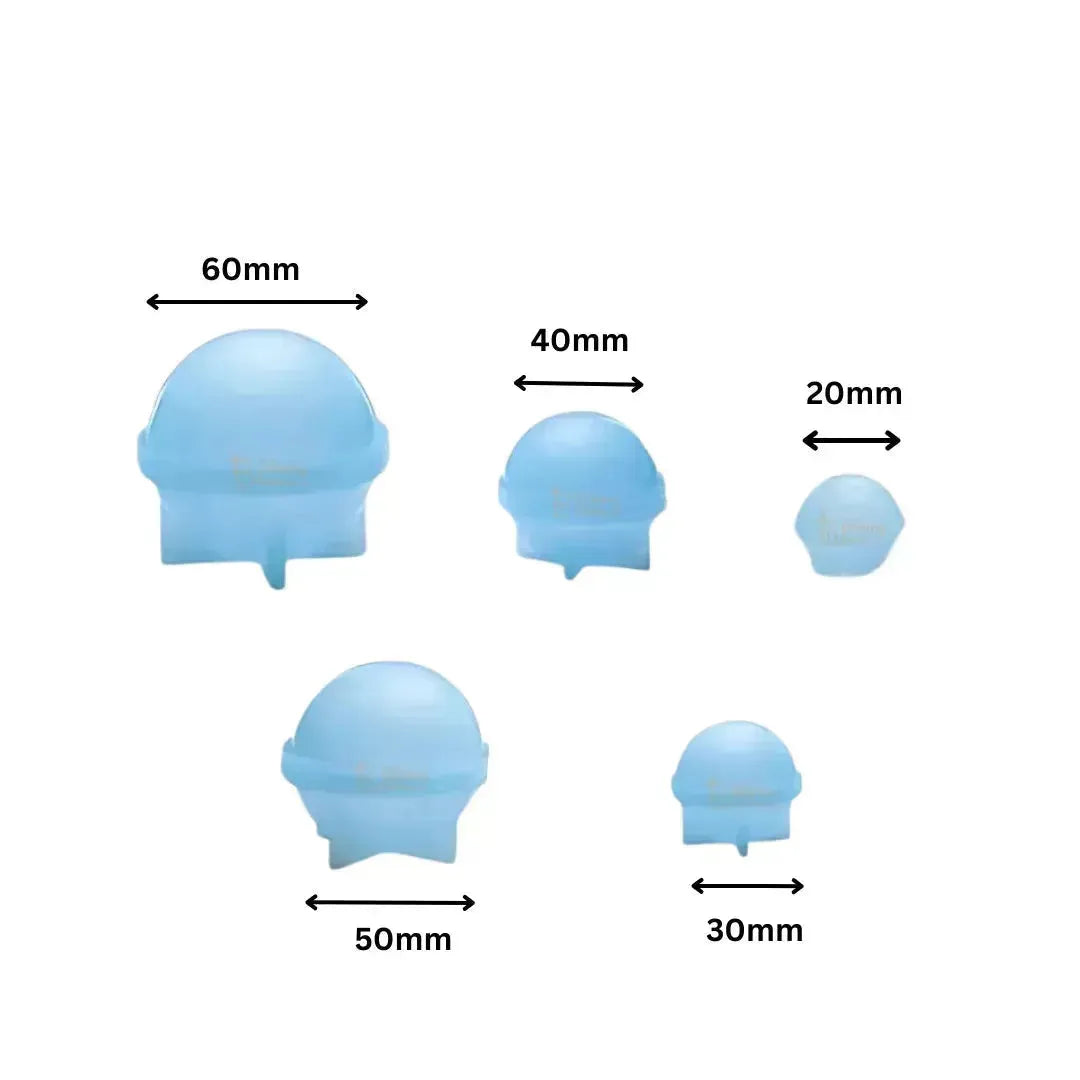 5 Pcs Silicone Chocolate Sphere Ball Mould (5 Sizes) - thebakingtools.com