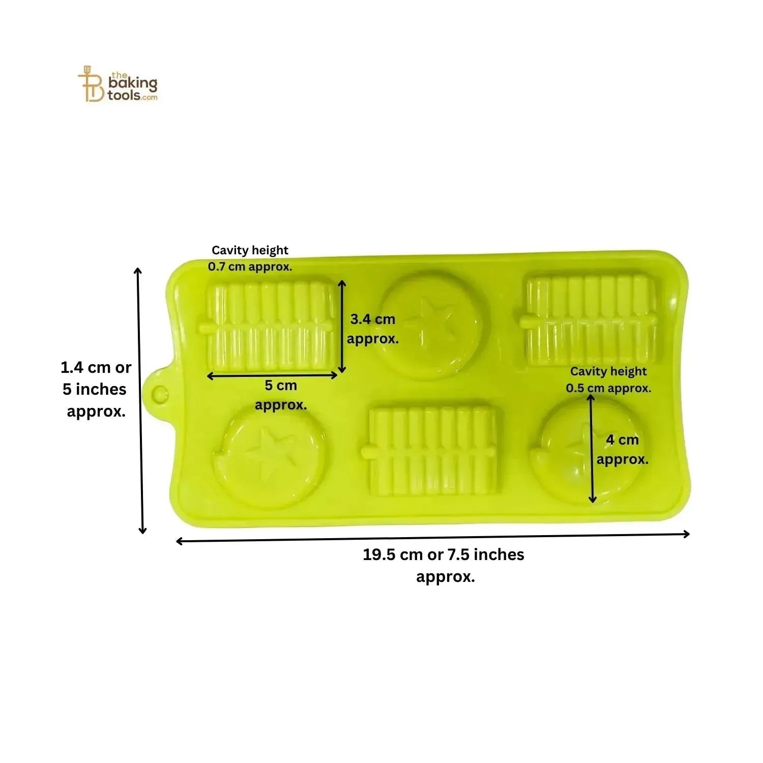 6 Cavity Diwali Ladi Bomb and Jamin Chakkar (Chakari) Cracker Shape Diwali Firecracker Silicone Chocolate Mould - thebakingtools.com