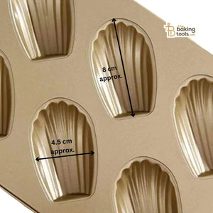 6 Cavity Madeleine Muffin Cake Mould Tray - thebakingtools.com