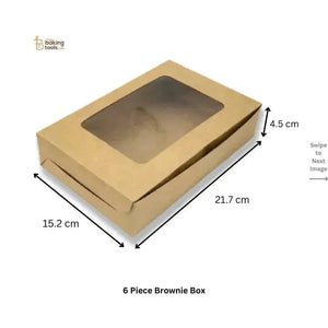 6 Piece Brownie Box - thebakingtools.com