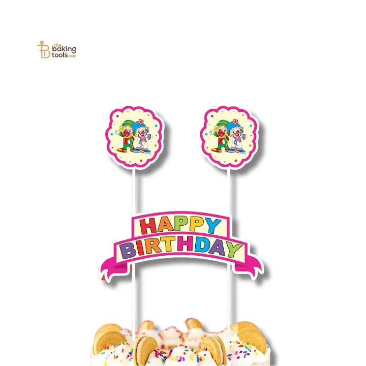 Birthday Paper Cake Topper 004 – Elegant & Eco-Friendly Cake Decoration - thebakingtools.com