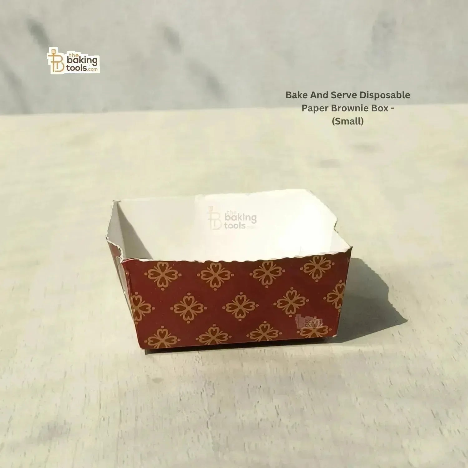 Bake And Serve Disposable Paper Brownie Box - Square (Small) - thebakingtools.com