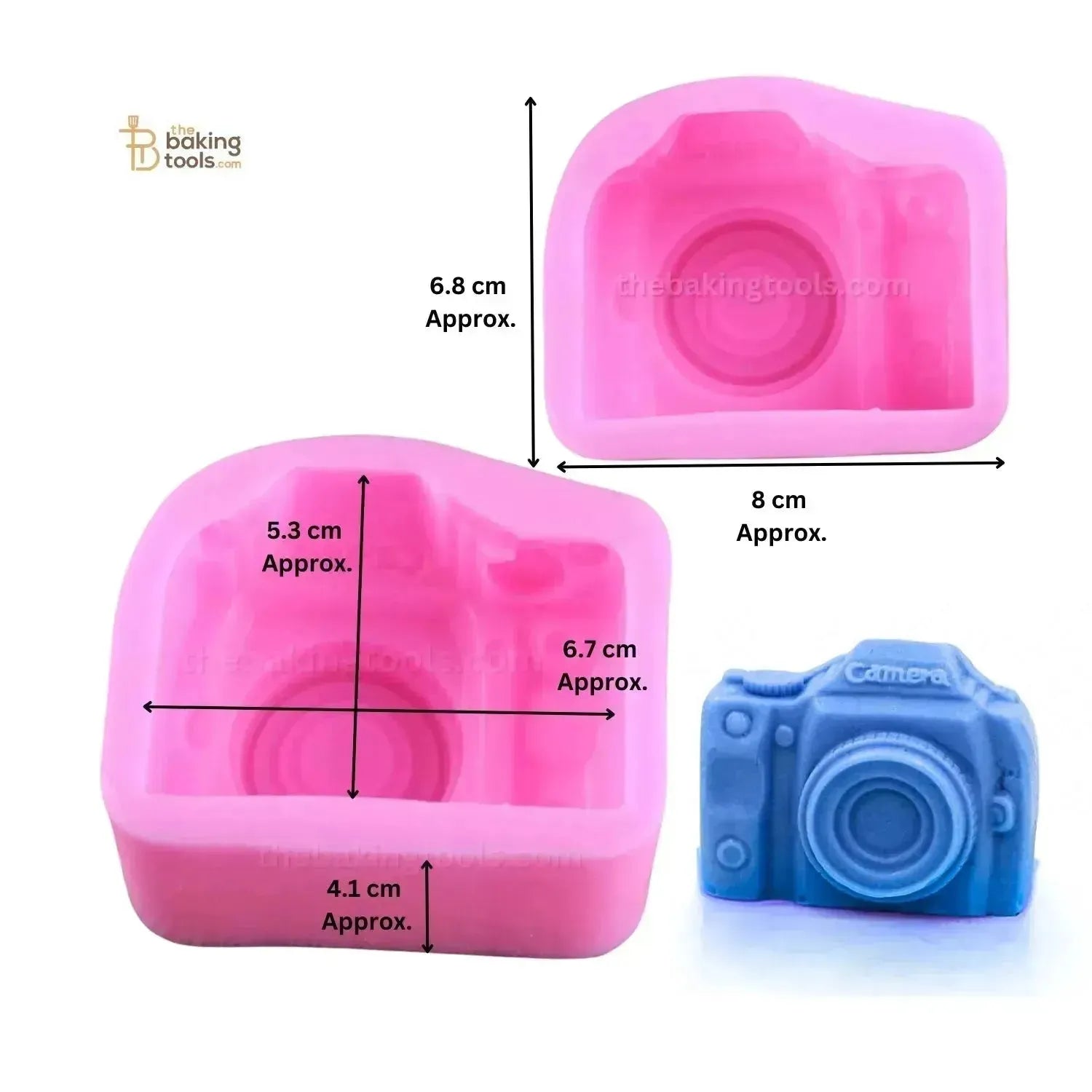 3D Camera Silicone Fondant Gum Paste Mould - thebakingtools.com