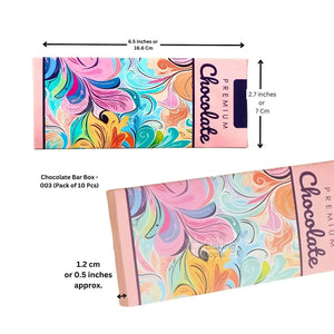 Chocolate Bar Box - 003 (Pack of 10 Pcs) - (1635 C) - thebakingtools.com