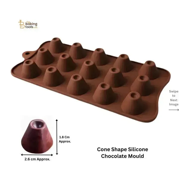 Cone Shape Silicone Chocolate Mould - thebakingtools.com