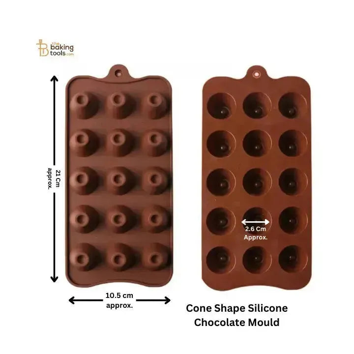 Cone Shape Silicone Chocolate Mould - thebakingtools.com