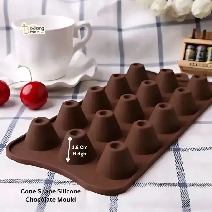 Cone Shape Silicone Chocolate Mould - thebakingtools.com
