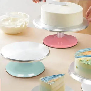 Detachable Folding Unassembled Cake Turntable - 360 Degrees Cake Turntable (12 Inch) - thebakingtools.com