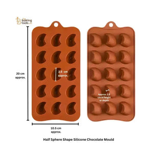 Half Sphere Shape Silicone Chocolate Mould - thebakingtools.com