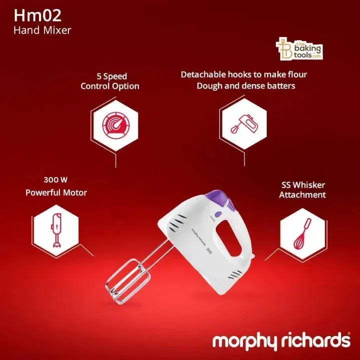 Morphy Richards 300-Watt Hand Mixer - thebakingtools.com