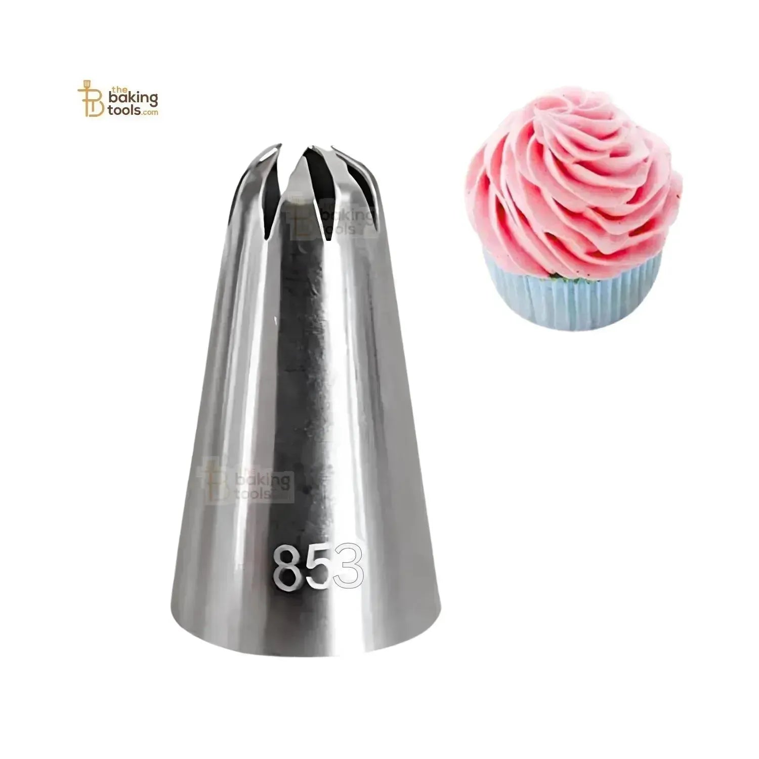 Nozzle 853 | 8 Teeth Closed Star Piping Nozzle Tip - thebakingtools.com