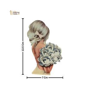 Back-Side Girl Theme Edible Wafer Paper Toppers – #TT-80 - thebakingtools.com