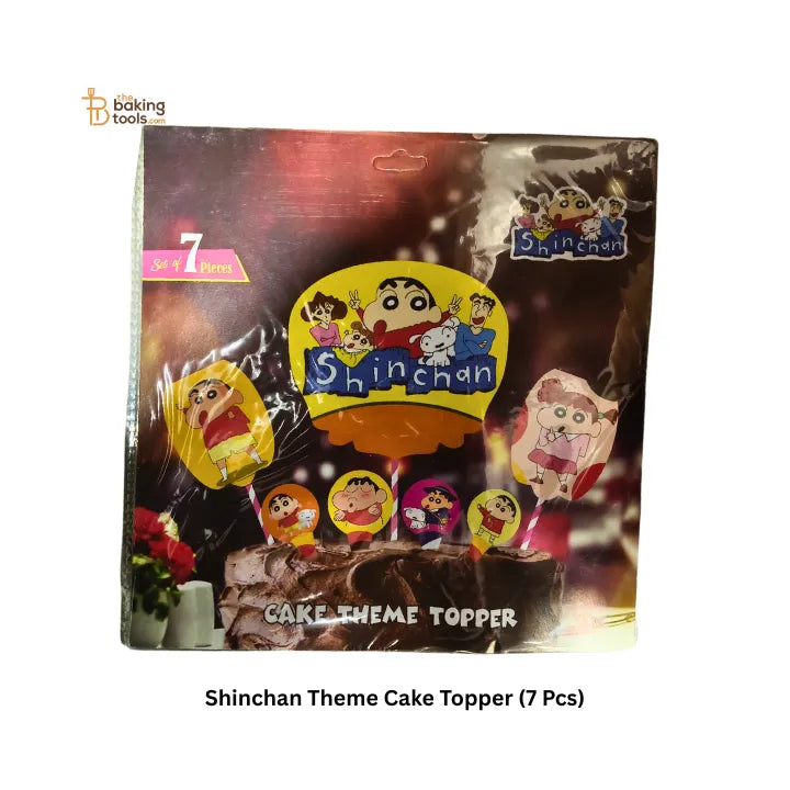 Shinchan Theme Cake Topper (7 Pcs) - thebakingtools.com