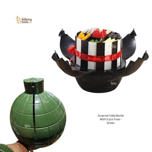 Surprise Cake Bomb With 5 pcs Fuse - Green - thebakingtools.com