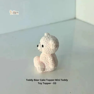 Teddy Bear Cake Topper Mini Teddy Toy Topper - 03 - thebakingtools.com