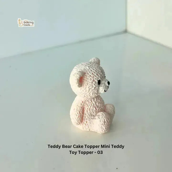 Teddy Bear Cake Topper Mini Teddy Toy Topper - 03 - thebakingtools.com
