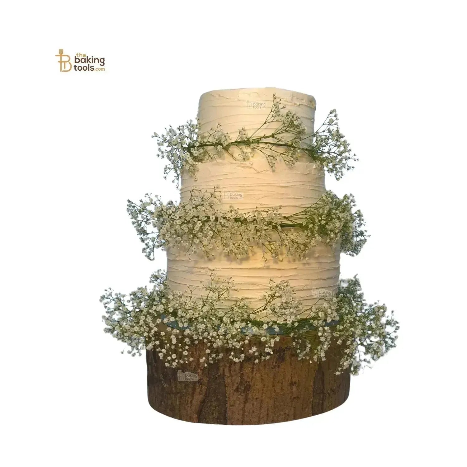 White Gypsy Flower Cake Topper Plastic Artificial Gypsy Flower - thebakingtools.com