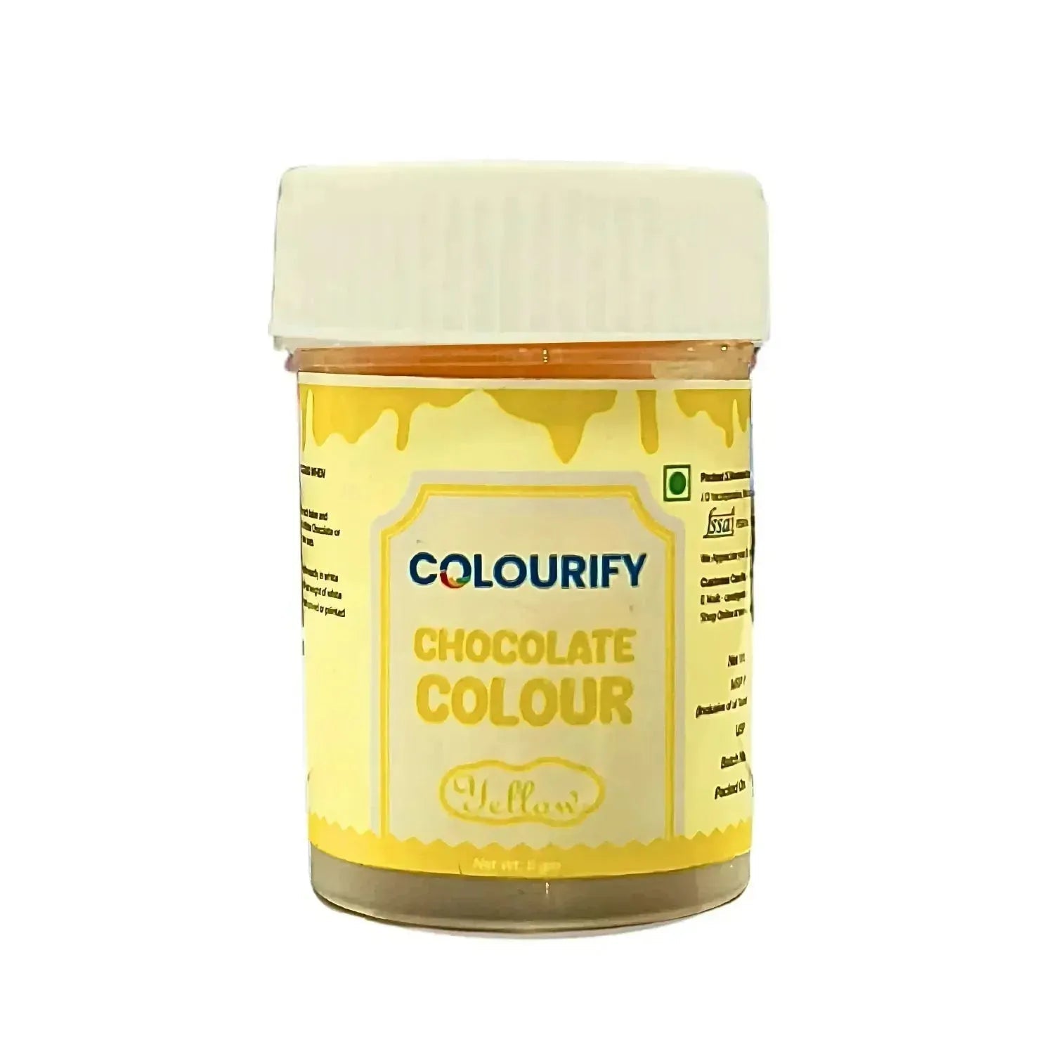 Yellow Chocolate Colour - 5 Grams | Colourify Powder Chocolate Colour - thebakingtools.com