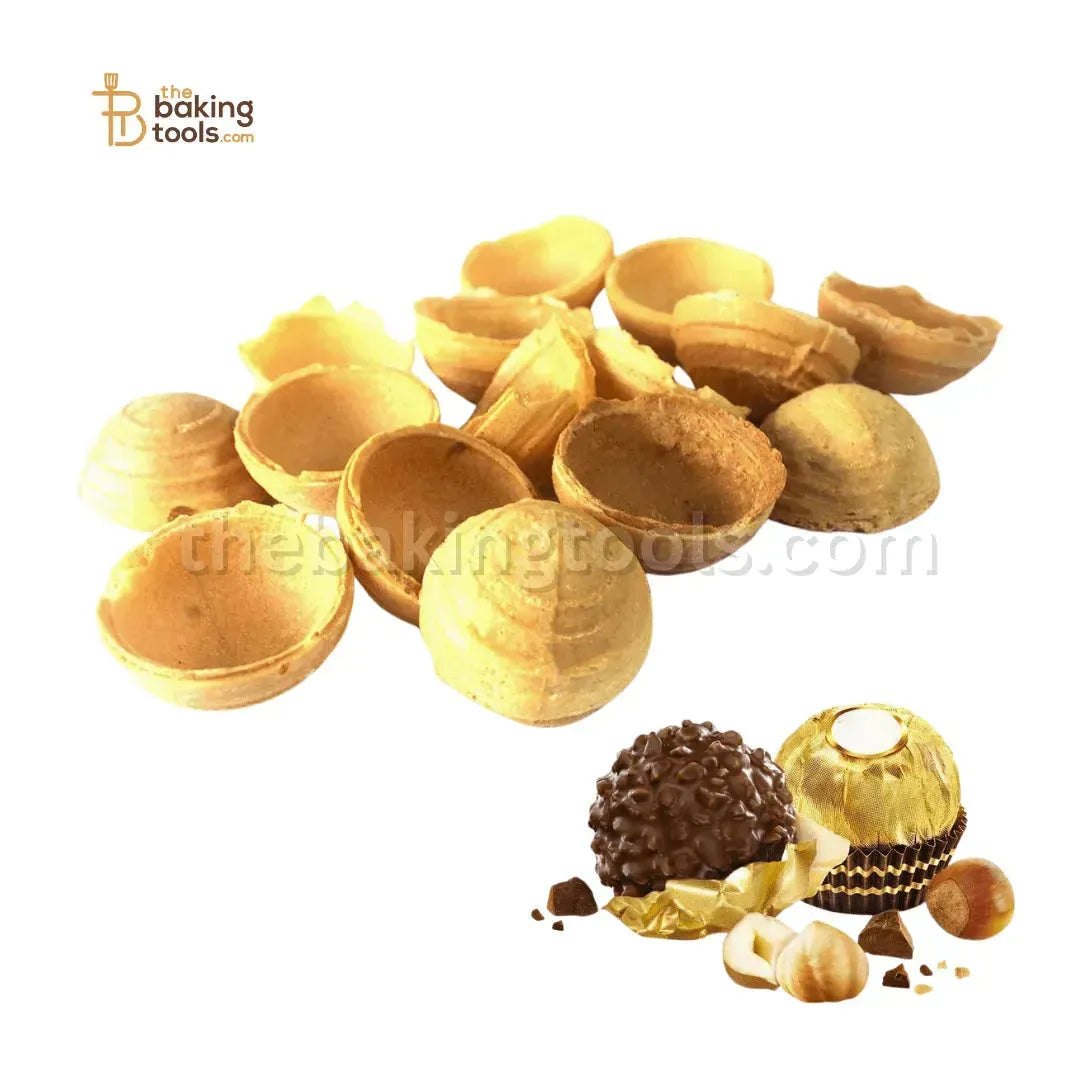 Choco Shells Wafer Cups For Making Chocolate With Fillings - thebakingtools.com