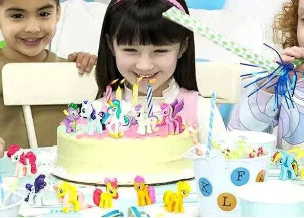 12 Pcs Unicorn Cake Toy Topper Set of 12 Toys For Cake Decoration - thebakingtools.com