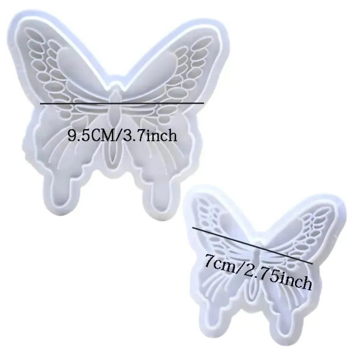 2 PCs Butterfly Plunger Cutters - thebakingtools.com