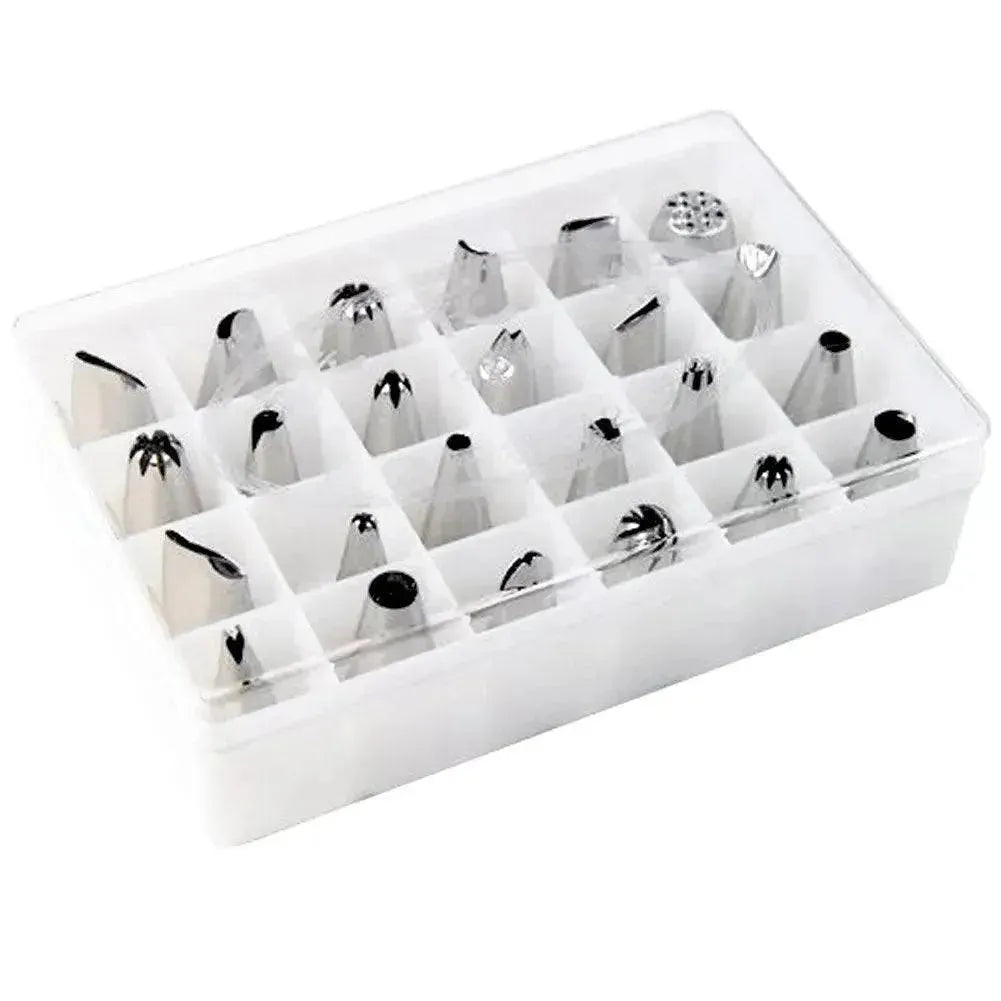 24 Pcs Nozzle Piping Cake Decorating Nozzle Set - Box - thebakingtools.com