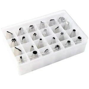 24 Pcs Nozzle Piping Cake Decorating Nozzle Set - Box - thebakingtools.com