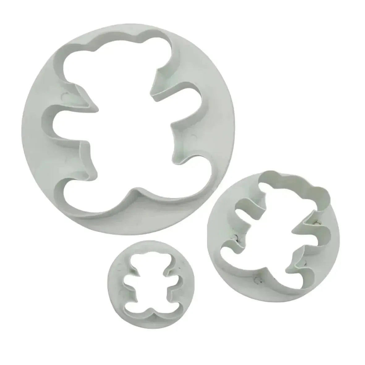 3 PCs Bear Plunger Cutter - thebakingtools.com